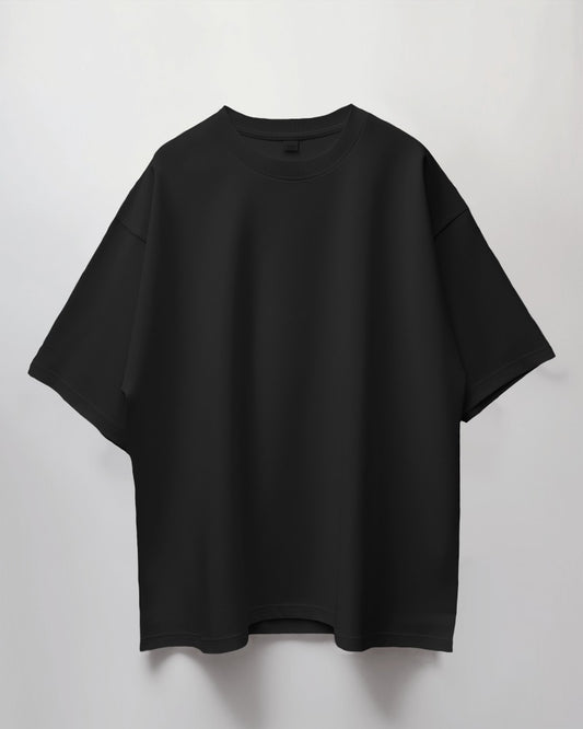Black Oversized Premium Cotton T-shirts