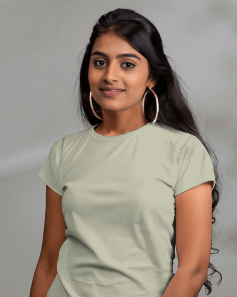 Premium Cotton Plain Beige Tees