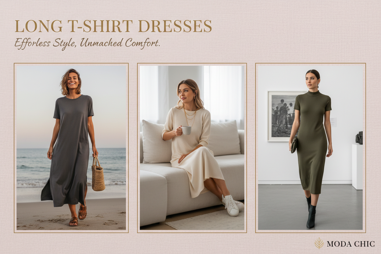 Long T-shirt Dress For Women