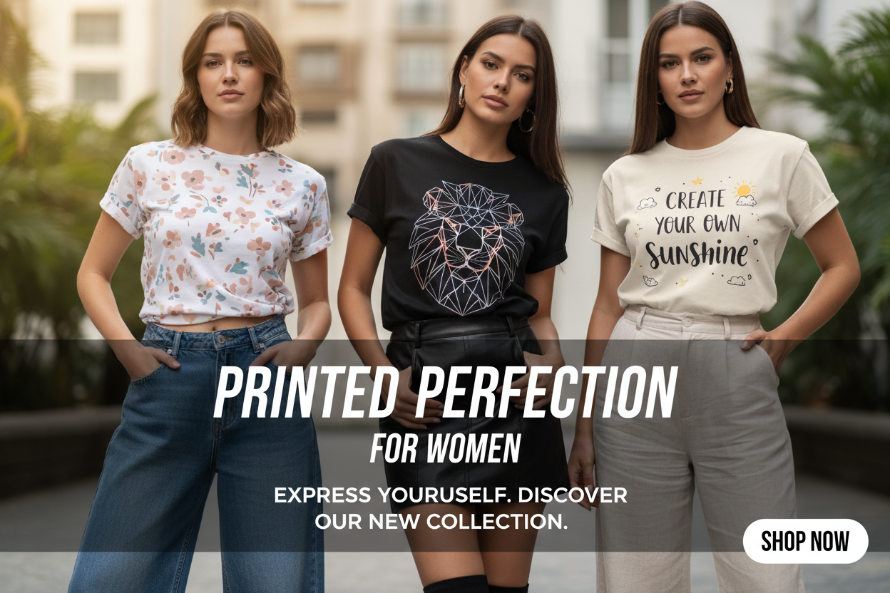 PRINTED T-SHIRTS FOR WOMEN
