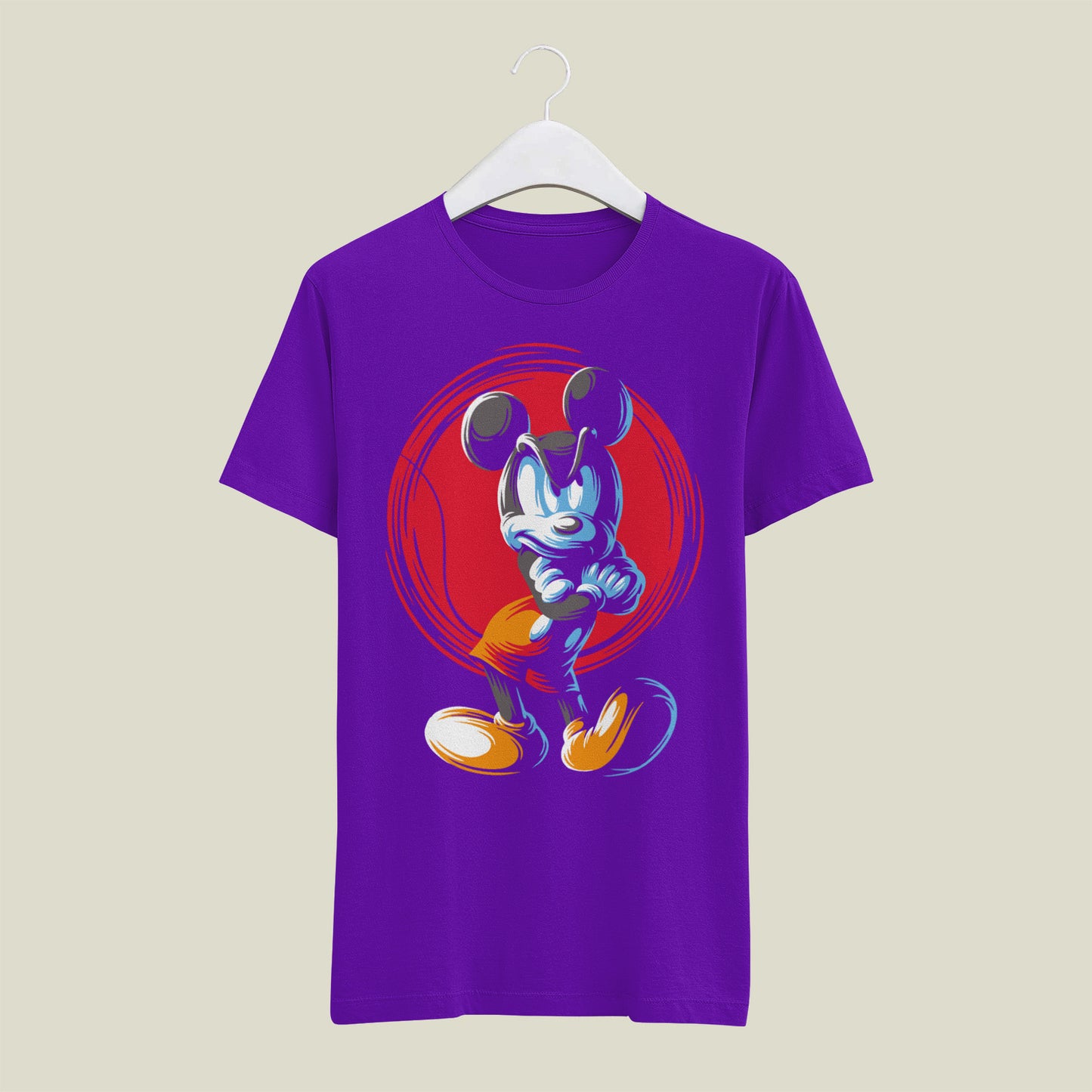 ANGRY MICKEY COTTON T-SHIRTS