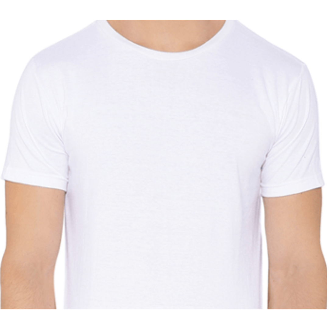 White Premium Plain T-shirts For Men
