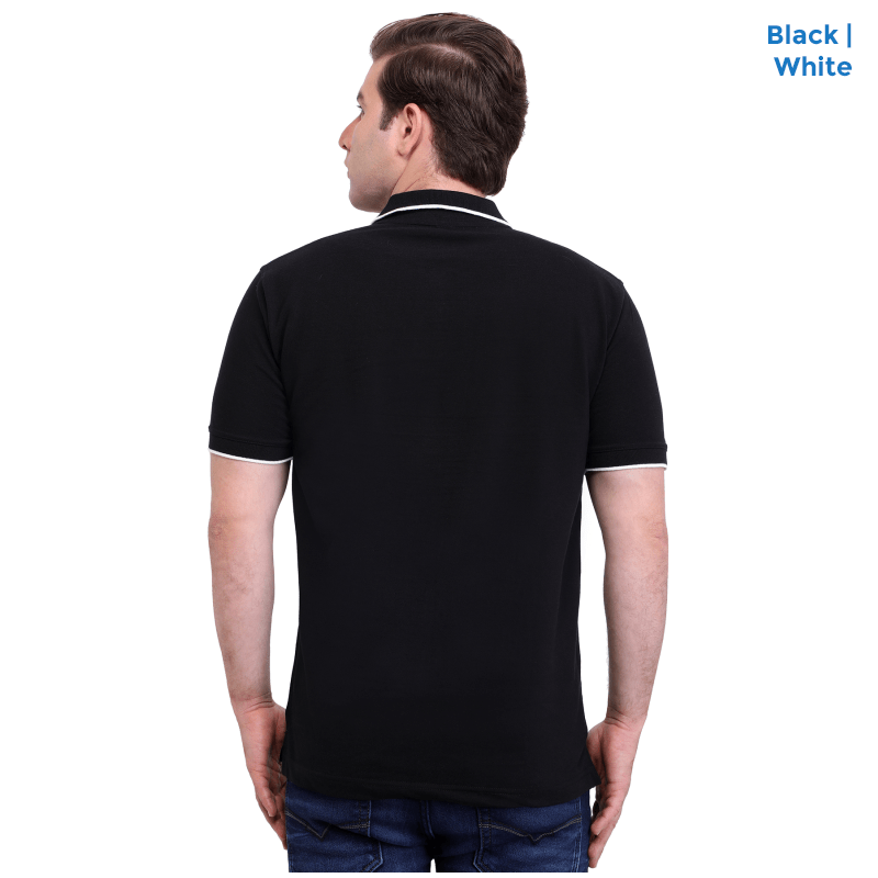 Premium Polo Neck Collar Black T-shirts