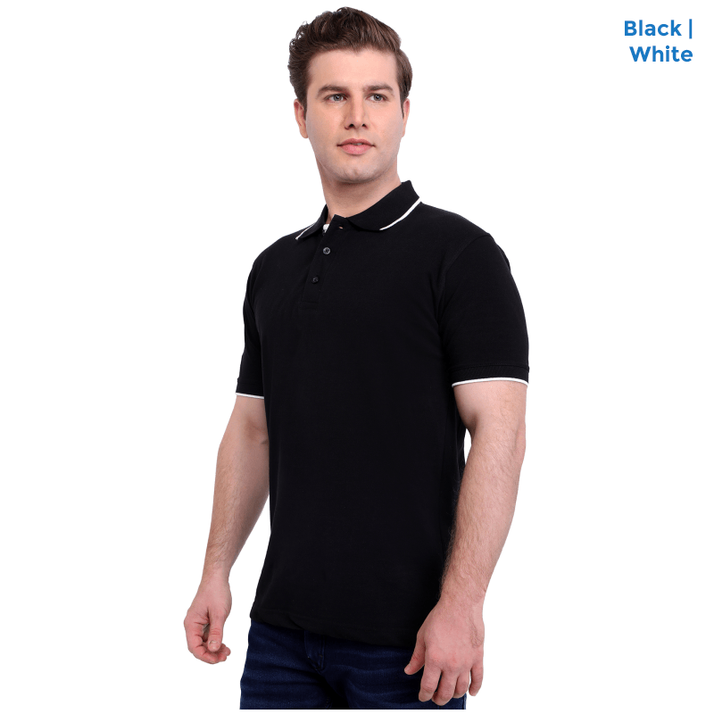 Premium Polo Neck Collar Black T-shirts