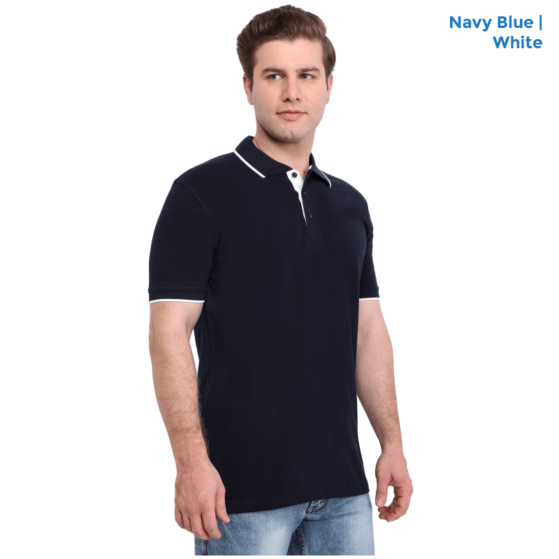 Premium Polo Neck Collar Navy Blue T-shirts