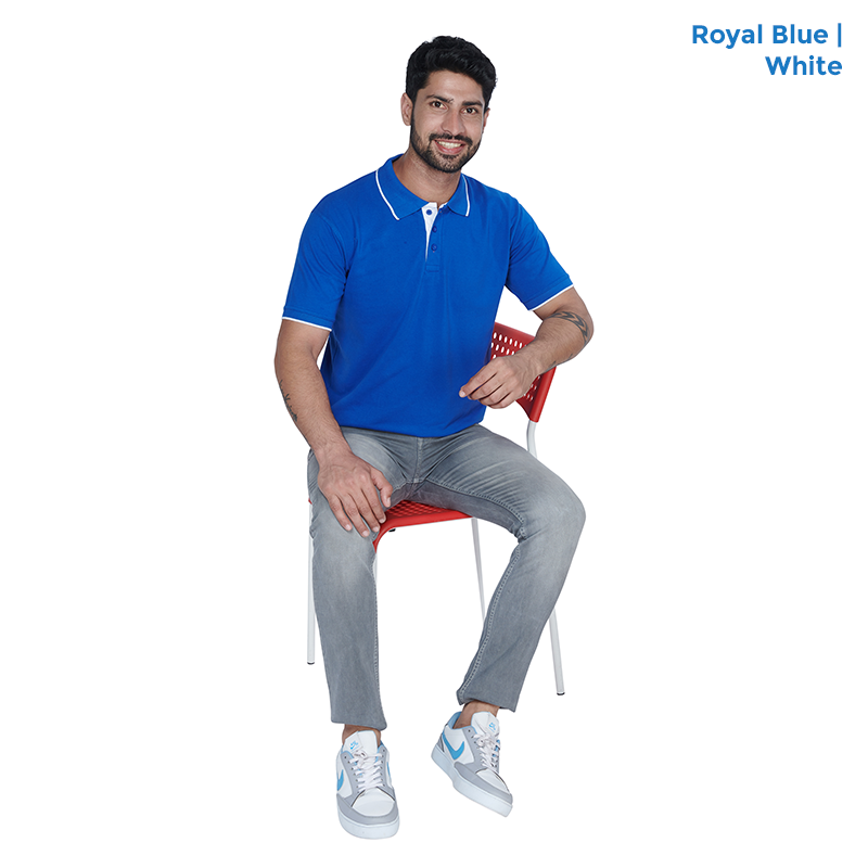 Premium Polo Neck Collar Royal Blue T-shirts
