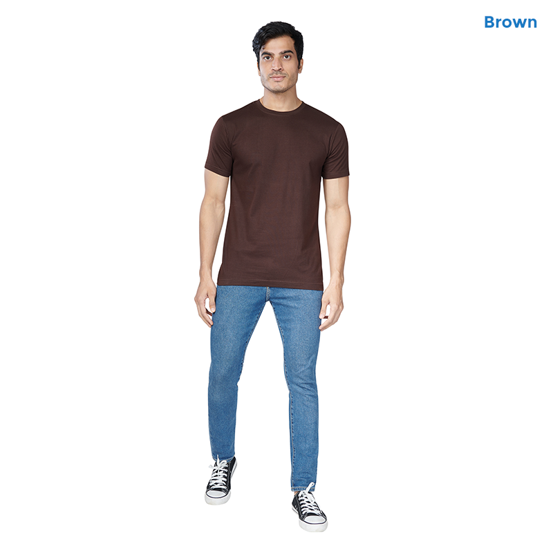 Brown Premium Cotton T-shirts