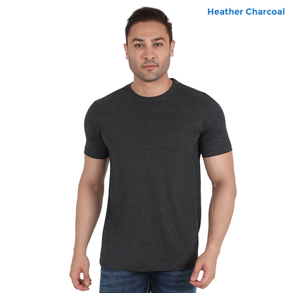Heather Black Premium Cotton T-shirts