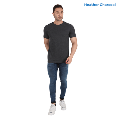 Heather Black Premium Cotton T-shirts