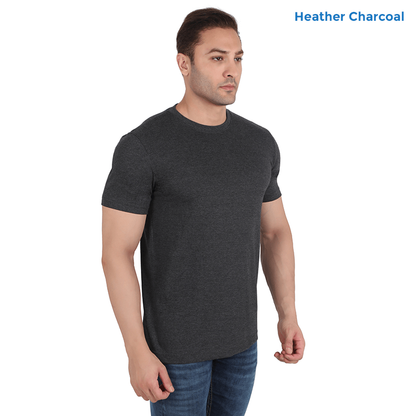 Heather Black Premium Cotton T-shirts