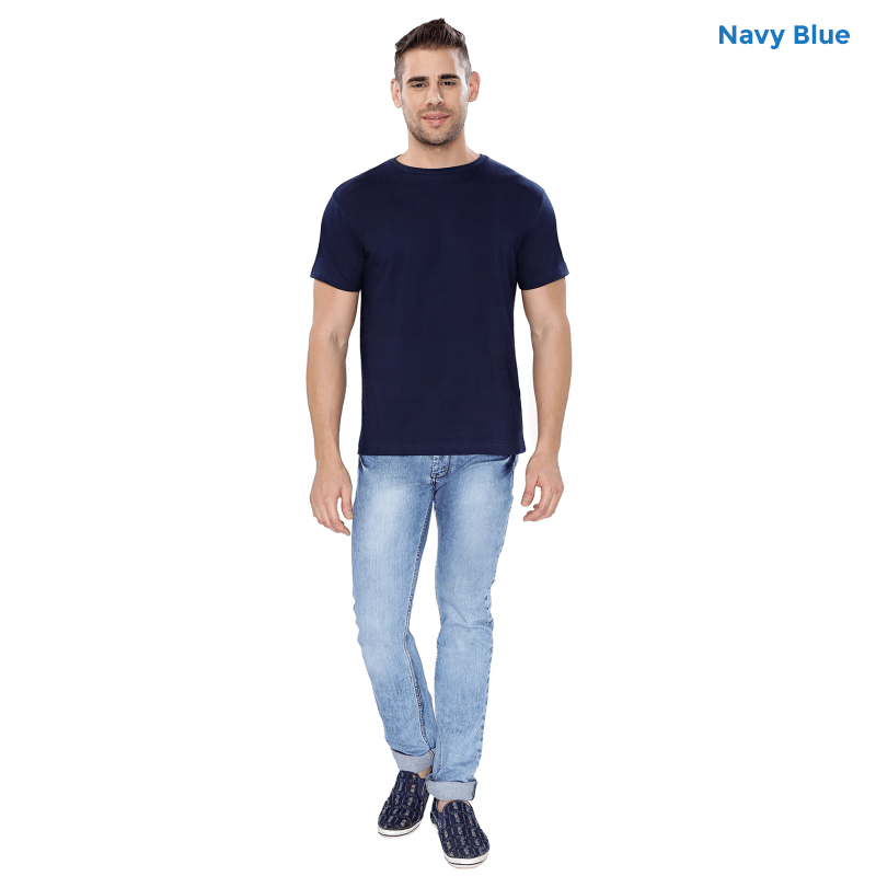 Navy Blue Premium Cotton T-shirts