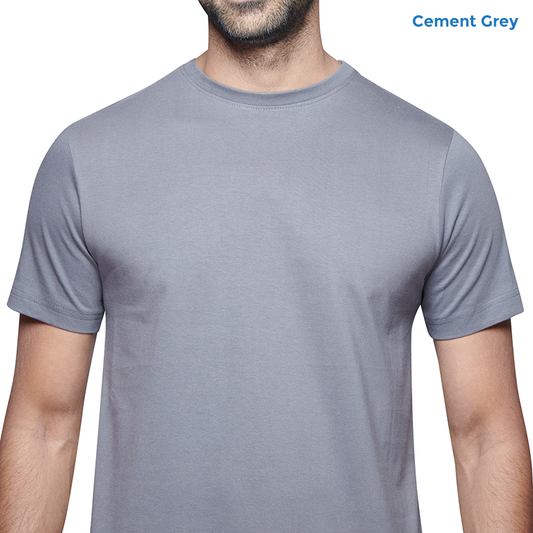 Cement Grey Premium Cotton T-shirts