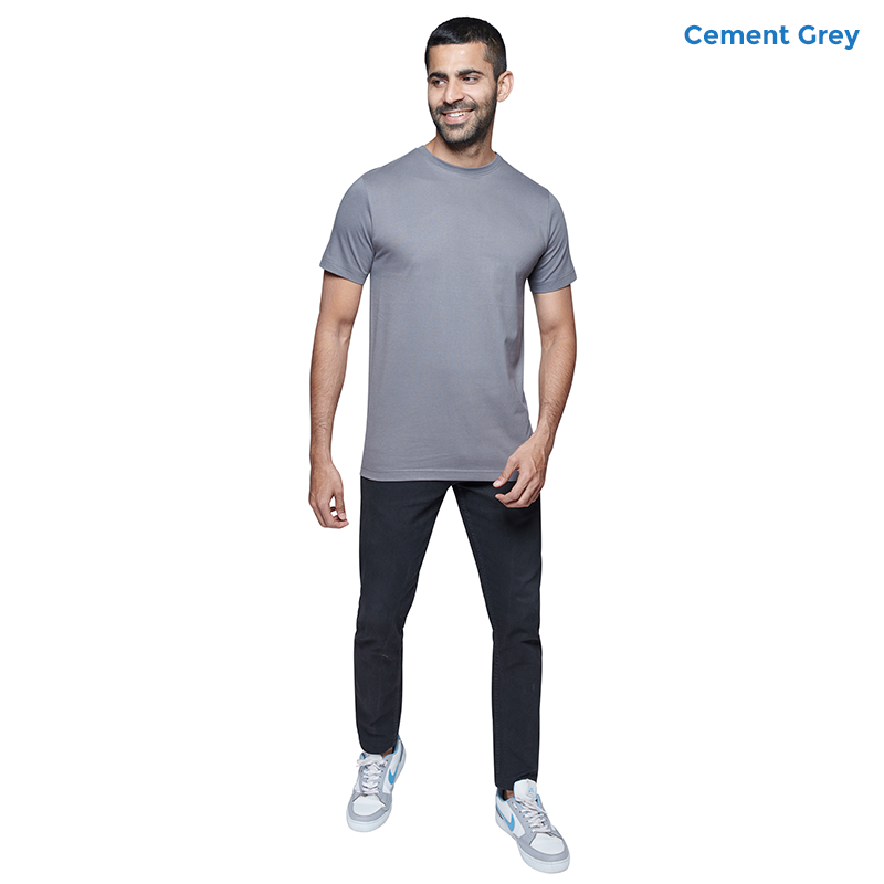 Cement Grey Premium Cotton T-shirts
