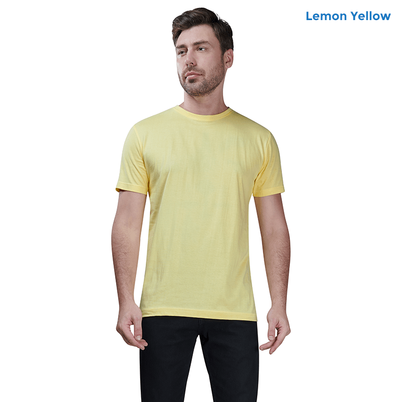 Lemon Yellow Premium Cotton T-shirts
