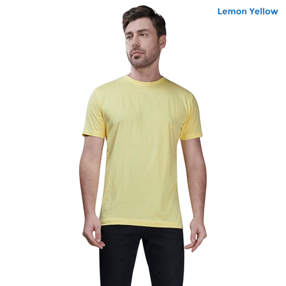 Lemon Yellow Premium Cotton T-shirts