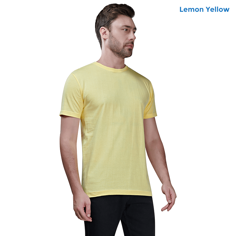 Lemon Yellow Premium Cotton T-shirts