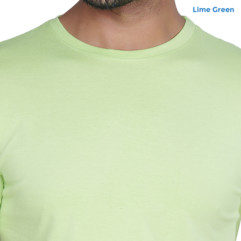 Lime Green Premium Cotton T-shirts