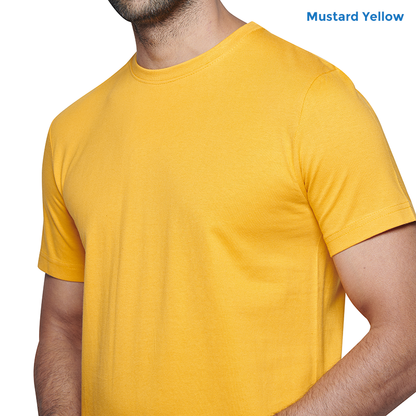 Mustard Yellow Premium Cotton T-shirts