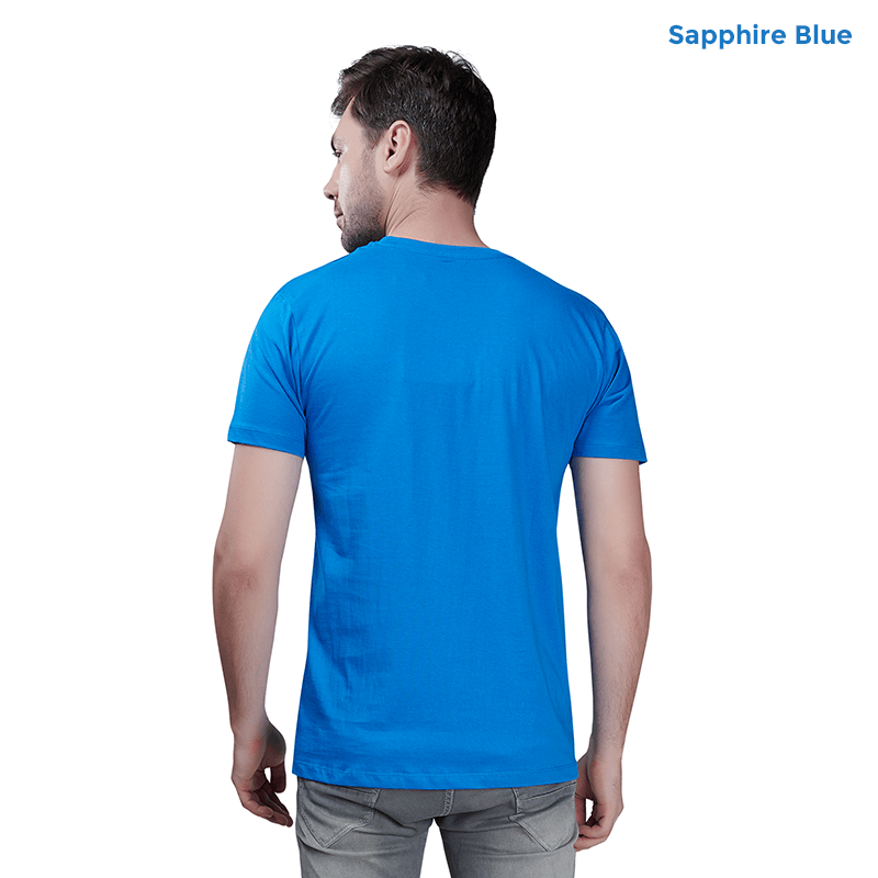 Sapphire Blue Premium Cotton T-shirts