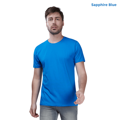 Sapphire Blue Premium Cotton T-shirts