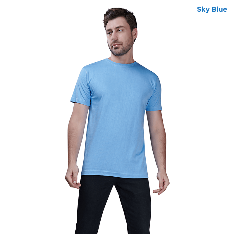 Sky Blue Premium Cotton T-shirts
