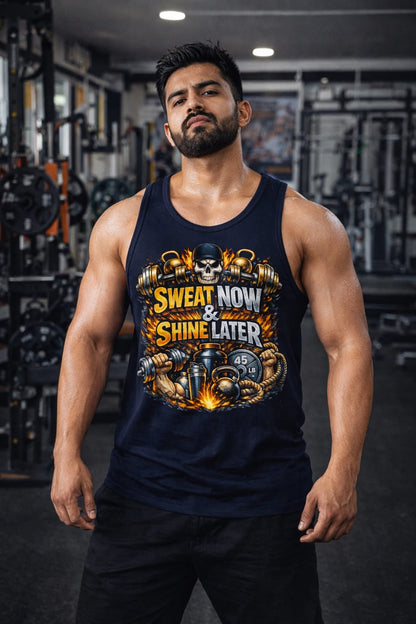 Sweat Now & Shine Later Gym Vest