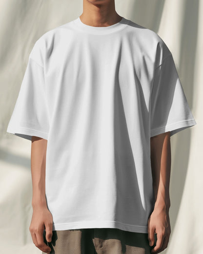 White Oversized Premium Cotton T-shirts