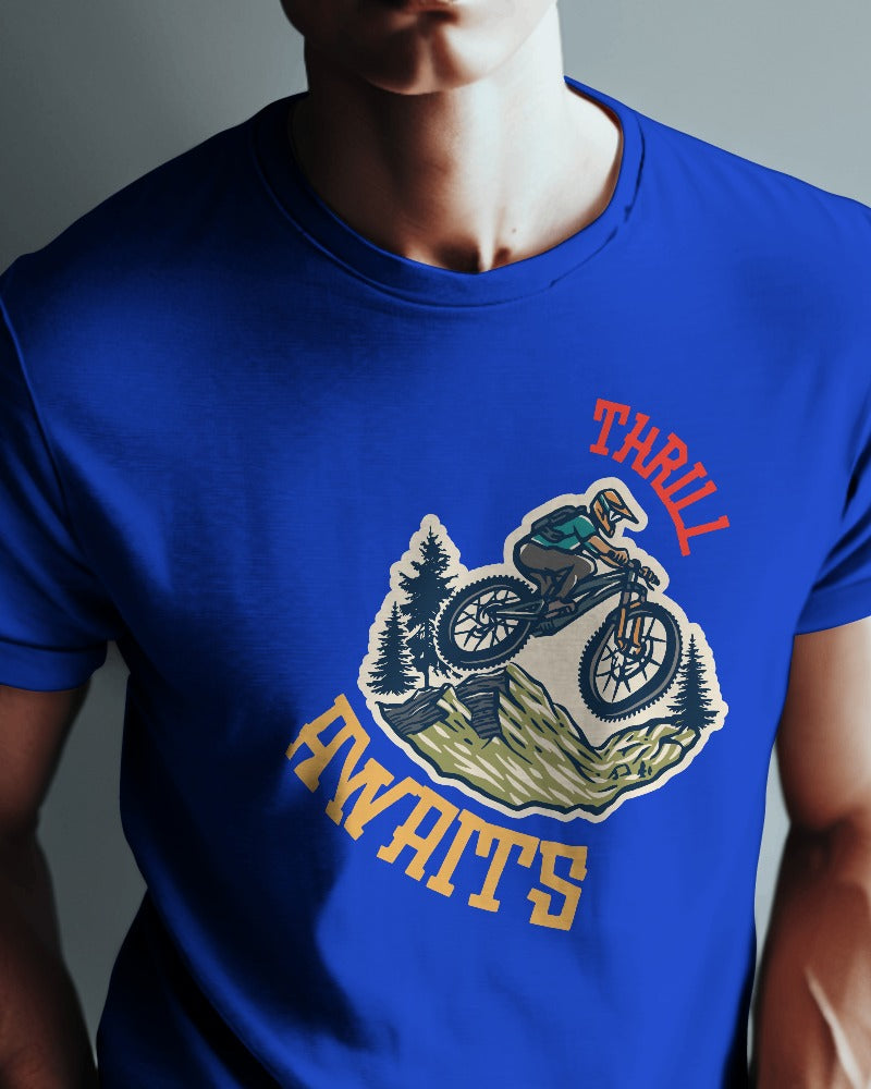 Thrill Awaits Premium Cotton T-shirts