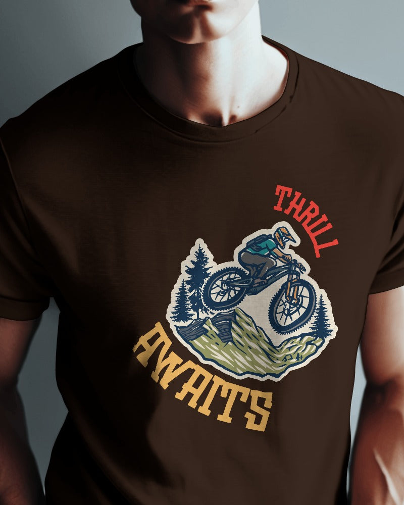 Thrill Awaits Premium Cotton T-shirts