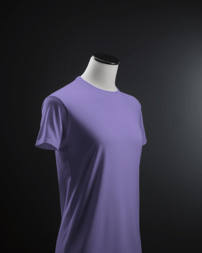 Premium Cotton Plain Lavender T-shirts