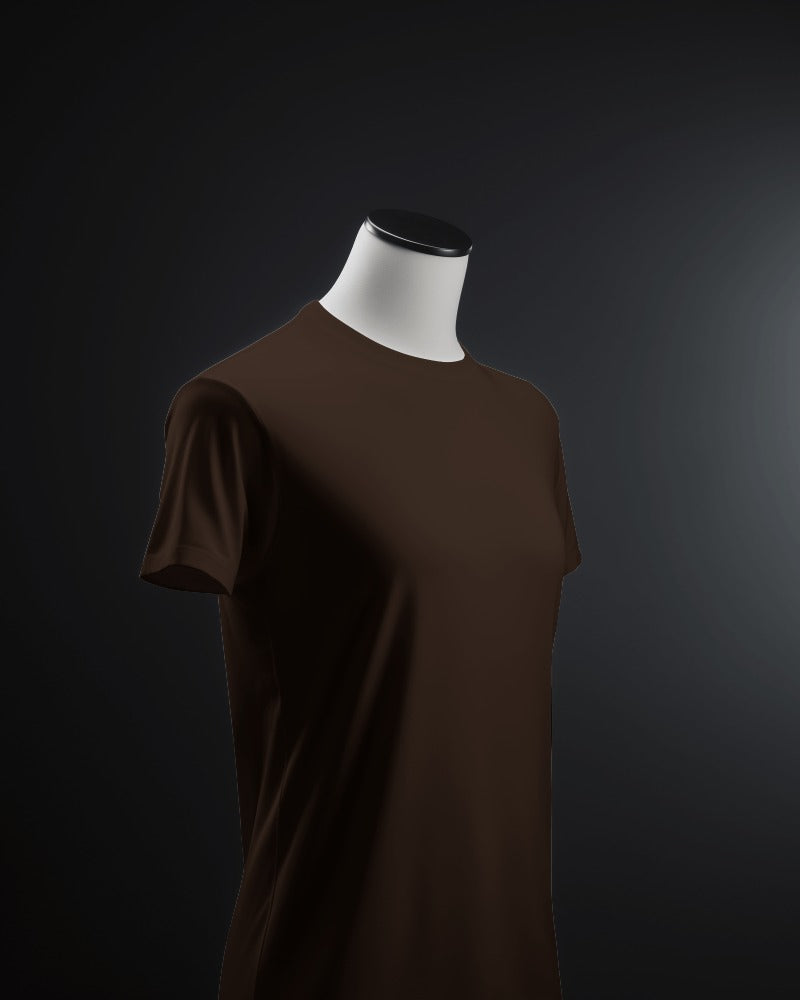 Premium Cotton Plain Brown T-shirts