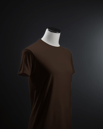 Premium Cotton Plain Brown T-shirts