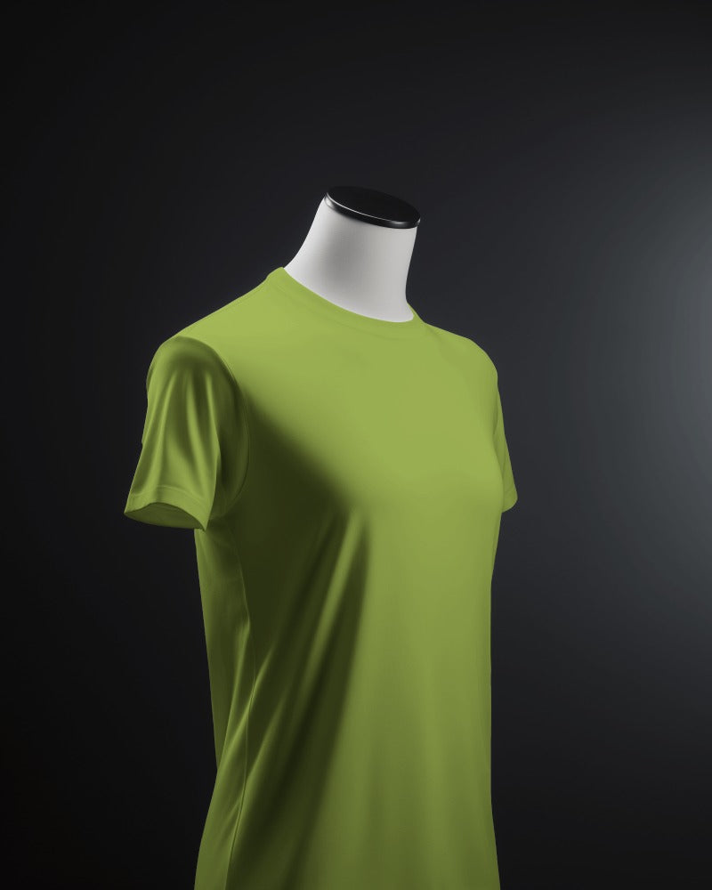 Premium Cotton Plain Apple Green Tees