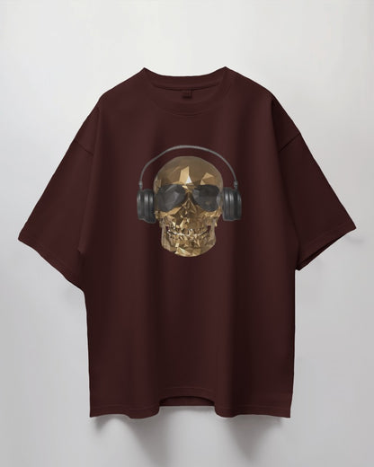 Golden Skull Oversize T-shirts