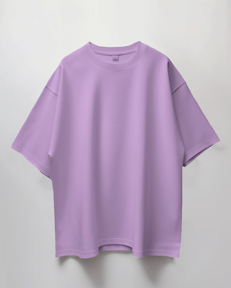 Lavender Oversized Premium Cotton T-shirts
