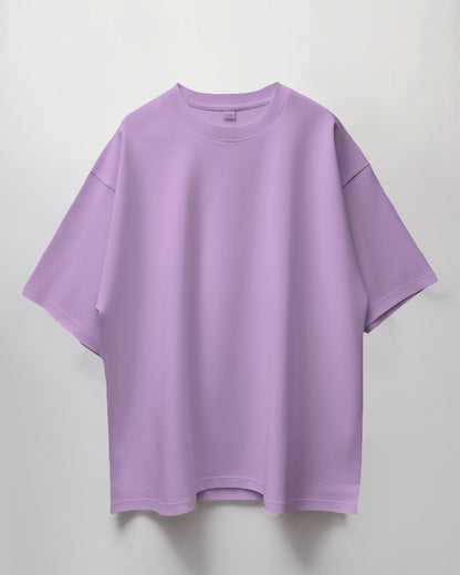 Lavender Oversized Premium Cotton T-shirts