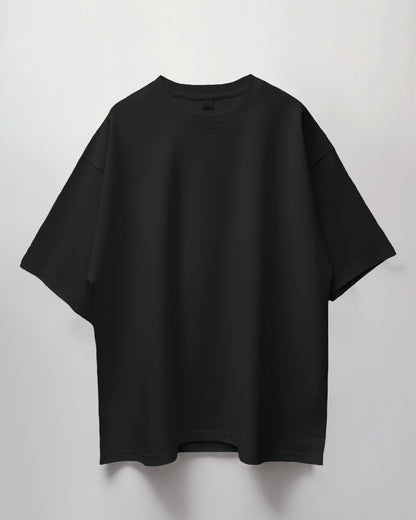 Black Oversized Premium Cotton T-shirts