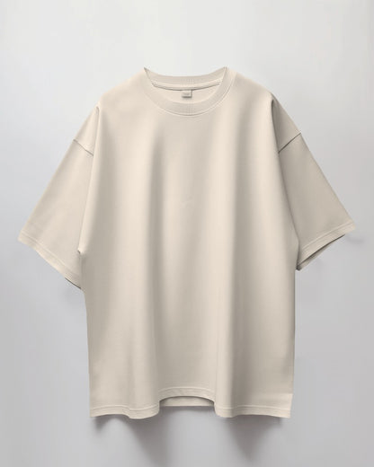 Oversized Half White Cotton T-shirts