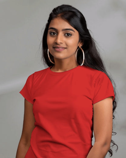 Premium Cotton Plain Red Tees