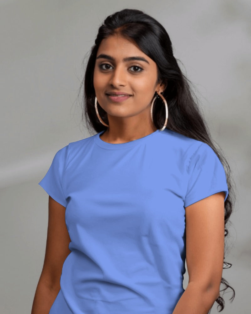 Sky Blue Premium Cotton T-shirts