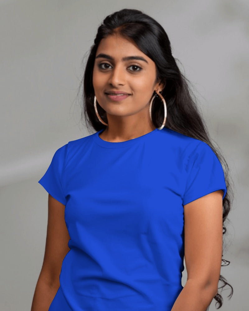 Sapphire Blue Premium Cotton T-shirts