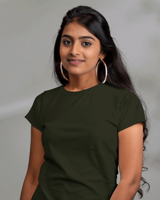 Olive Green Premium Cotton T-shirts
