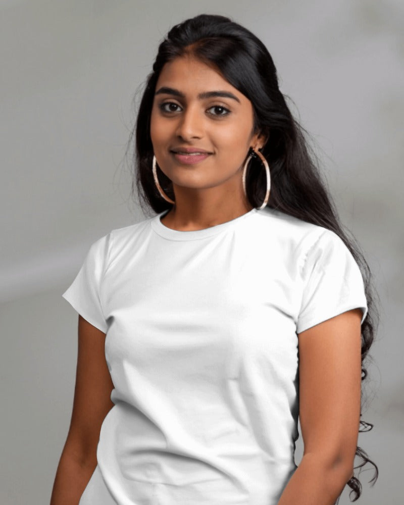 Premium Cotton Plain White Tees