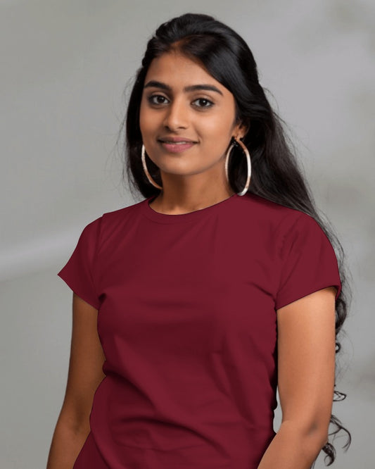 Maroon Premium Cotton T-shirts