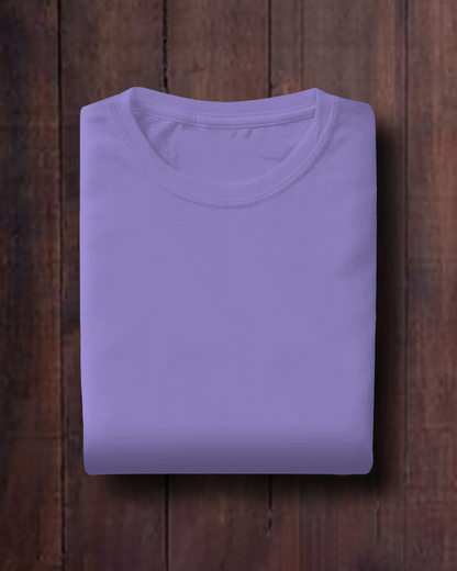 Premium Cotton Plain Lavender T-shirts