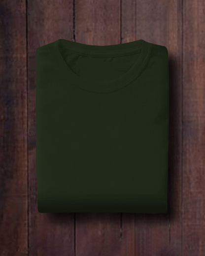 Premium Cotton Plain Military Green Tees