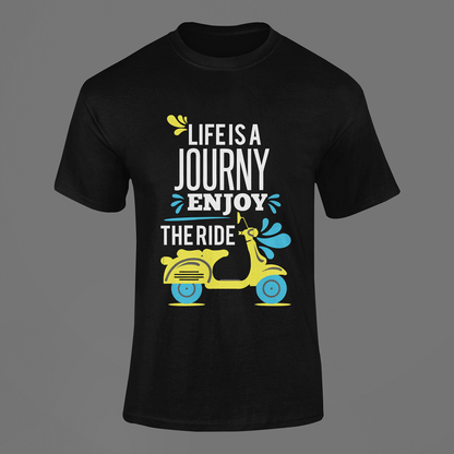 Life is a journey cotton t-shirts for her