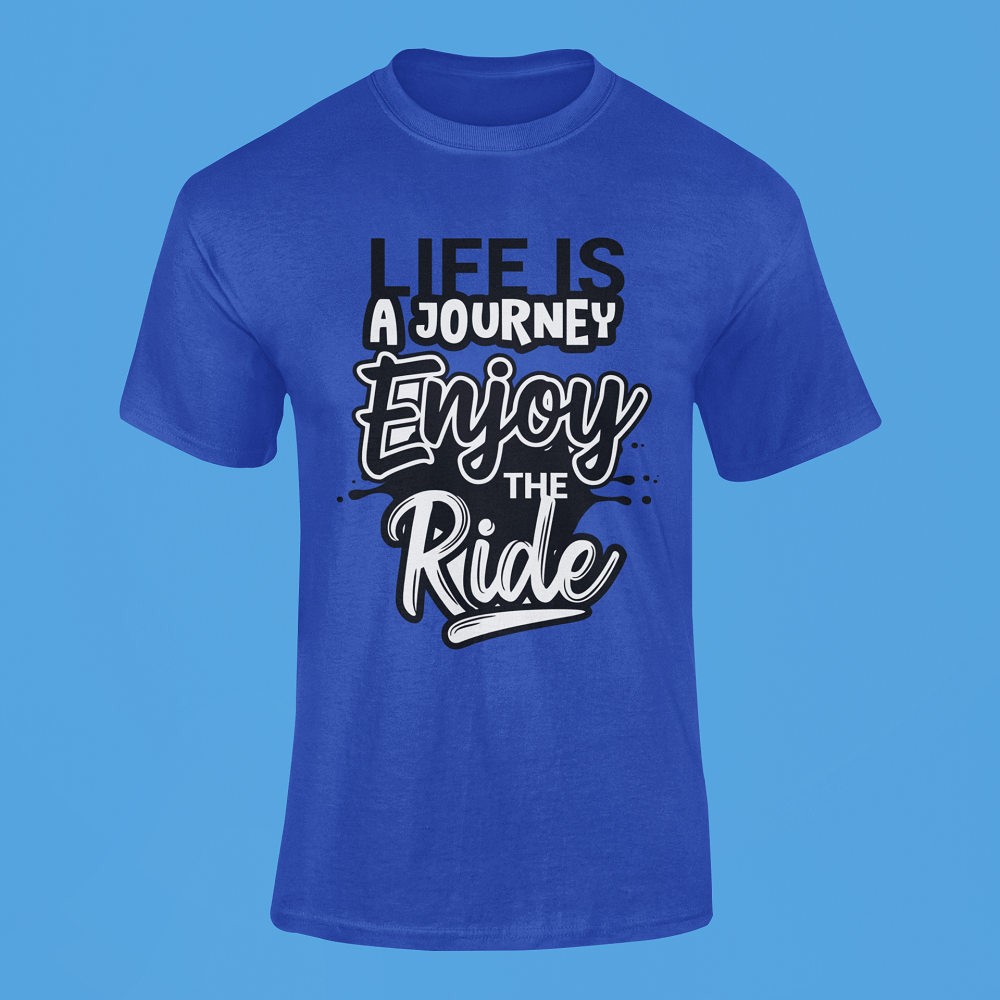 Life Is A Journey Cotton T-shirts