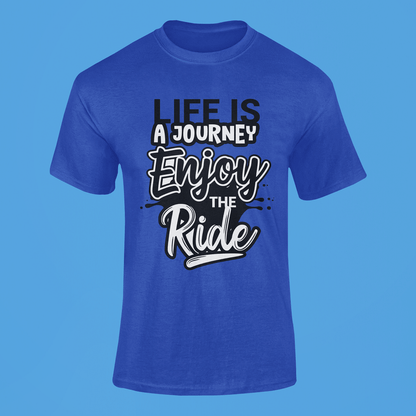 Life Is A Journey Cotton T-shirts