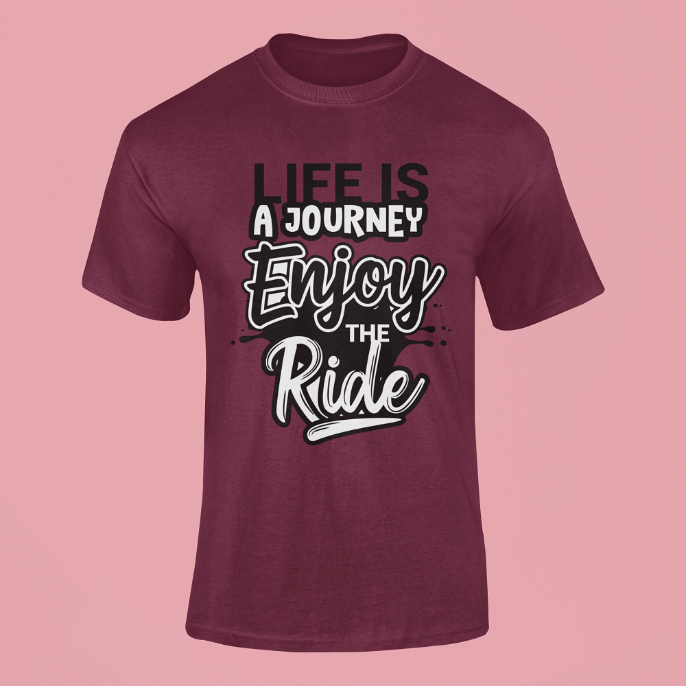 Life Is A Journey Cotton T-shirts